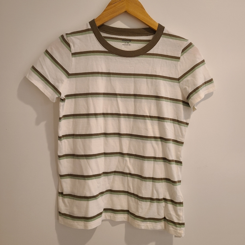 Madewell XS striped tshirt -new with tag